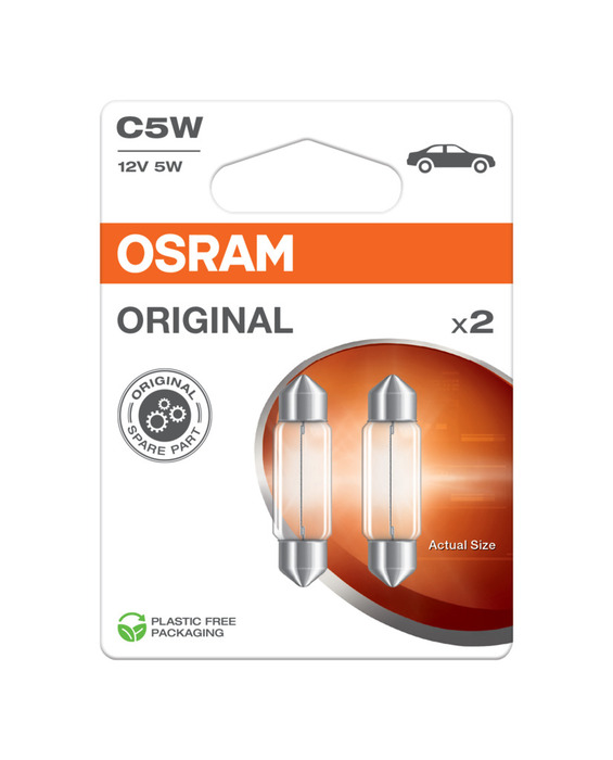 Osram signalpære C5W 12 V - 2 stk.